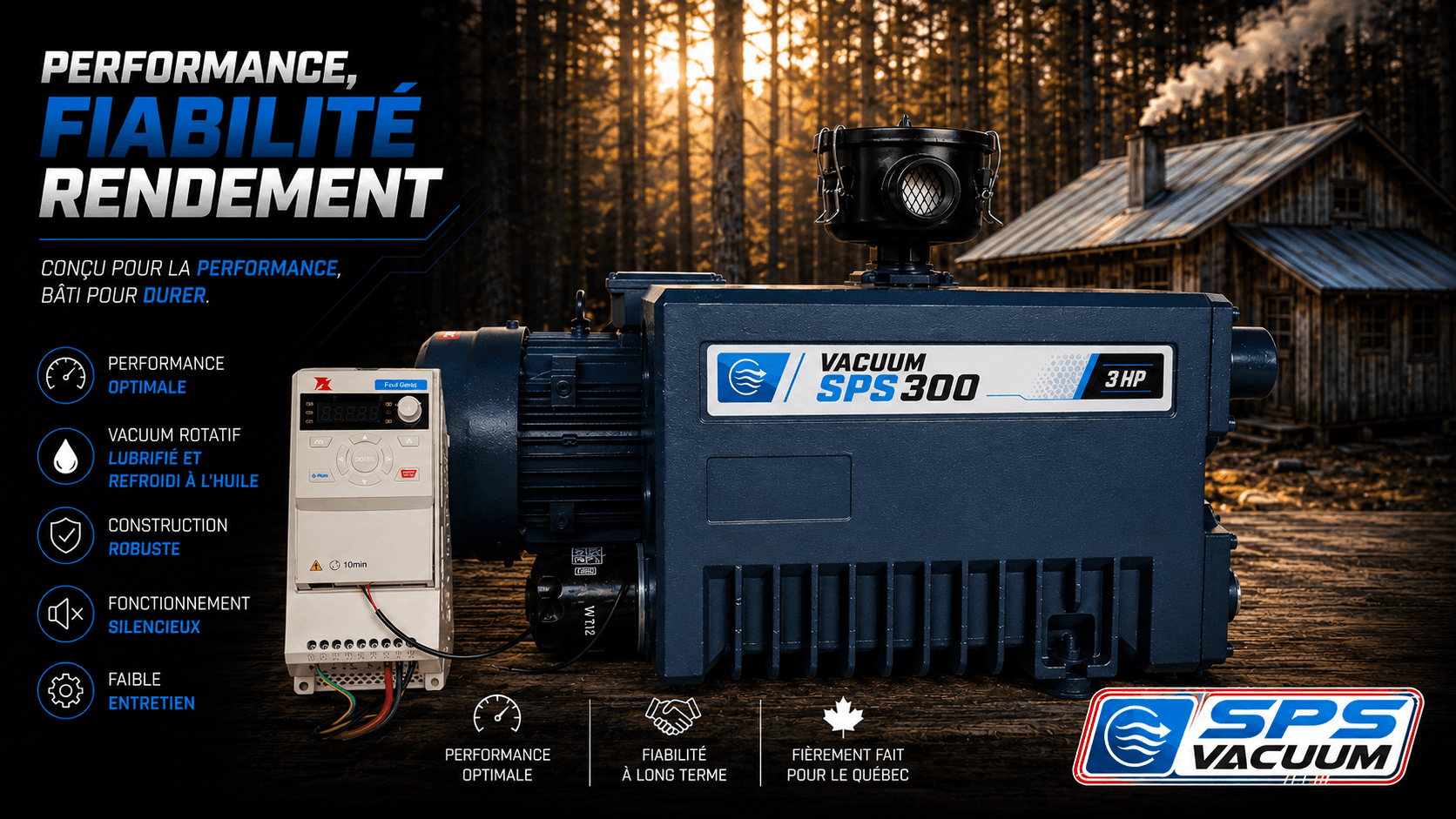 Équipement érablière professionnel — SPS Vacuum Pump